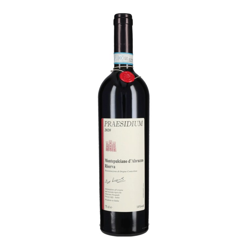 Montepulciano d\'Abruzzo Riserva Praesidium 2020 0,75 lt.
