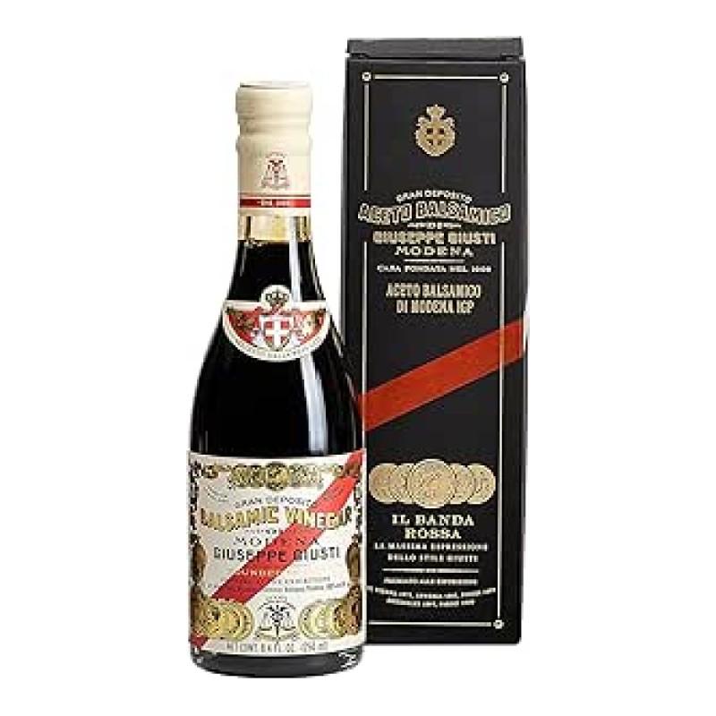 Aceto Balsamico di Modena Banda Rossa 5 Medaglia Giusti 0,250 lt.