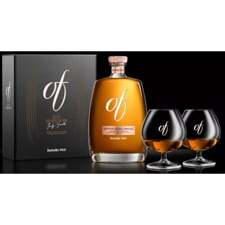Box Grappa Of Bonollo + 2 Calici 0,35 lt.