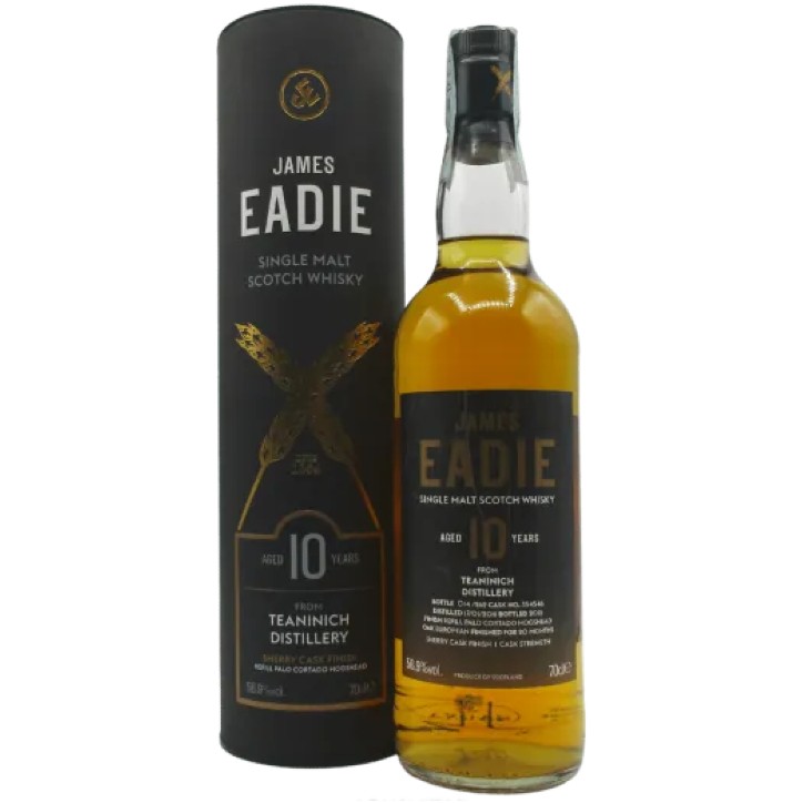 Whisky Teaninich 10 Years Old Cask Speyside James Eadie 0,70 lt.