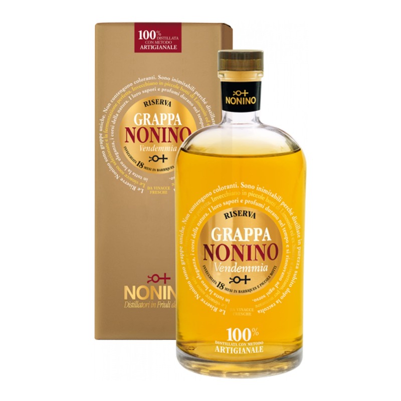 Grappa Vendemmia Riserva 18 Mesi Nonino Astuccio  0,70 lt.