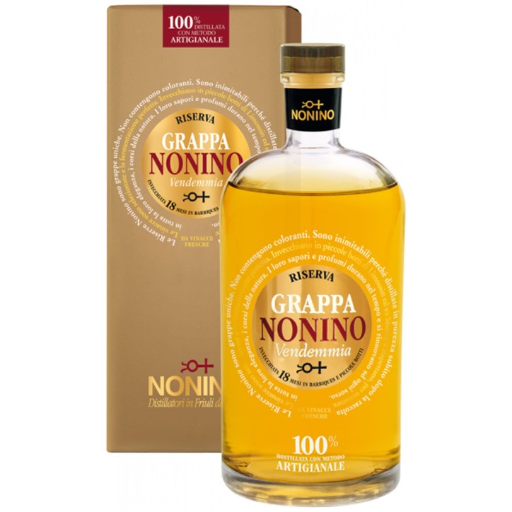 Grappa Vendemmia Riserva 18 Mesi Nonino Astuccio  0,70 lt.