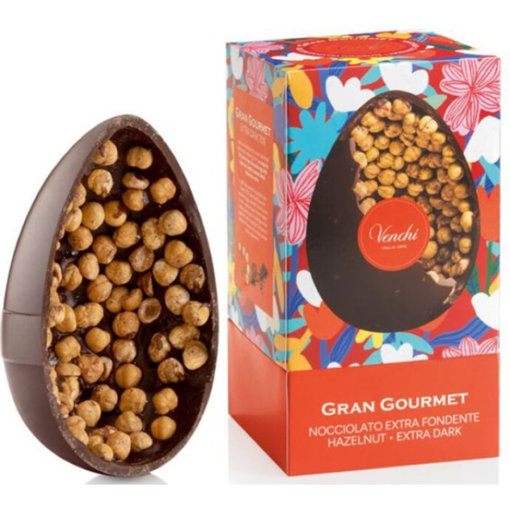 Uovo Gran Nocciolato 70 % Extra Fondente Venchi 540 Gr.