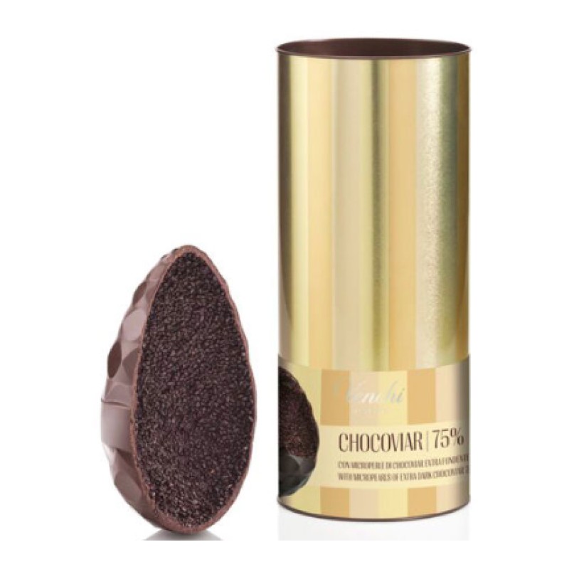 Uovo Chocoviar Stracciatella in Cilindro Metallo Venchi 390 Gr.