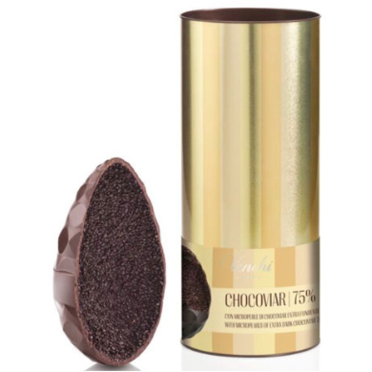 Uovo Chocoviar Stracciatella in Cilindro Metallo Venchi 390 Gr.
