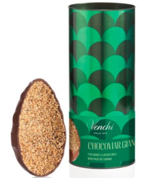 Uovo Chocoviar Gianduja in Cilindro Metallo Venchi 330 Gr.