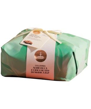 Colomba Albicocca e Cioccolato di Modica Fiasconaro 1 Kg .