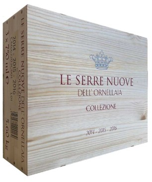 Box Legno vertivale Le serre nuove Ornellaia 2014-2015-2016 0,75 lt.