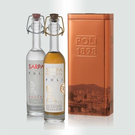 Box Duetto Confezione Regalo Sarpa Poli e Poli Oro 0,10 lt.