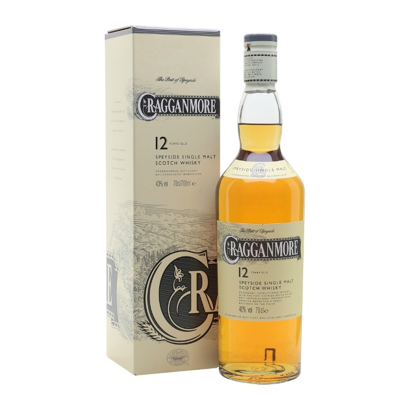 Whisky Cragganmore 12 Years  Old 0,70 lt.