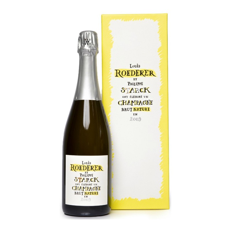 Champagne Brut Nature Philippe Starck Louis Roederer 2015 0,75 lt.