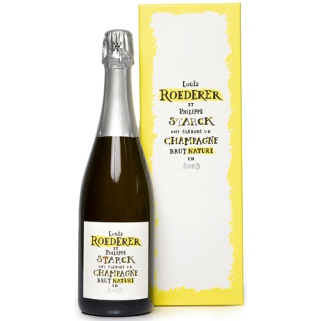 Champagne Brut Nature Philippe Starck Louis Roederer 2015 0,75 lt.