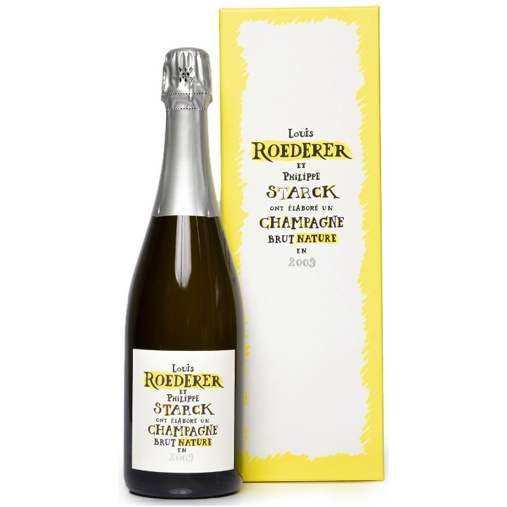 Champagne Brut Nature Philippe Starck Louis Roederer 2015 0,75 lt.