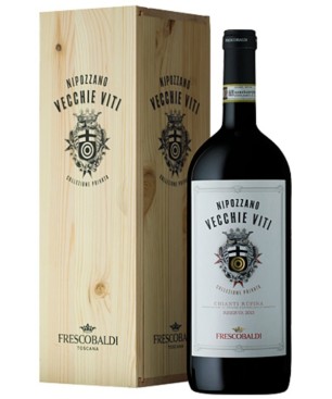 Chianti Rùfina Riserva Nipozzano vecchie Viti Frescobaldi 2016 1,5 lt. Magnum Legno