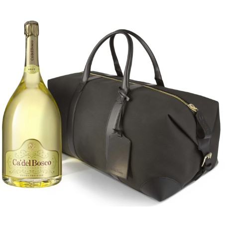 Franciacorta Cuvee Prestige Extra Brut Ca\' del Bosco 3 lt. Jeroboam Borsa Pelle