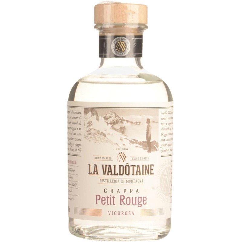 Grappa di Petit Rouge La Valdotaine 0,50 lt.