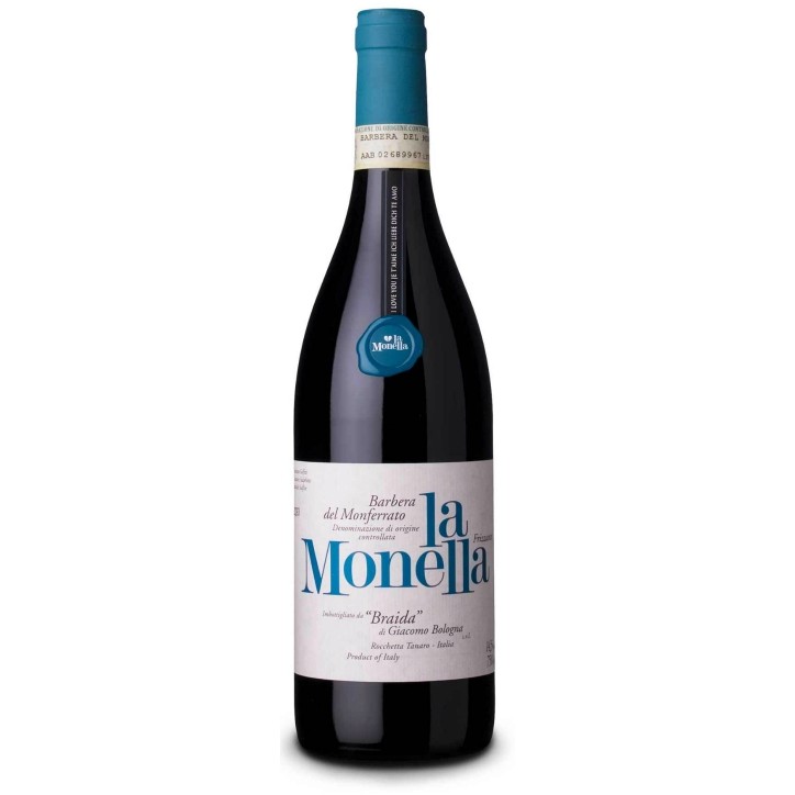 Barbera del Monferrato Frizzante La Monella Braida 2021 0,75 lt. Barbera del Monferrato Frizzante La Monella Braida 2021 0,75 lt.